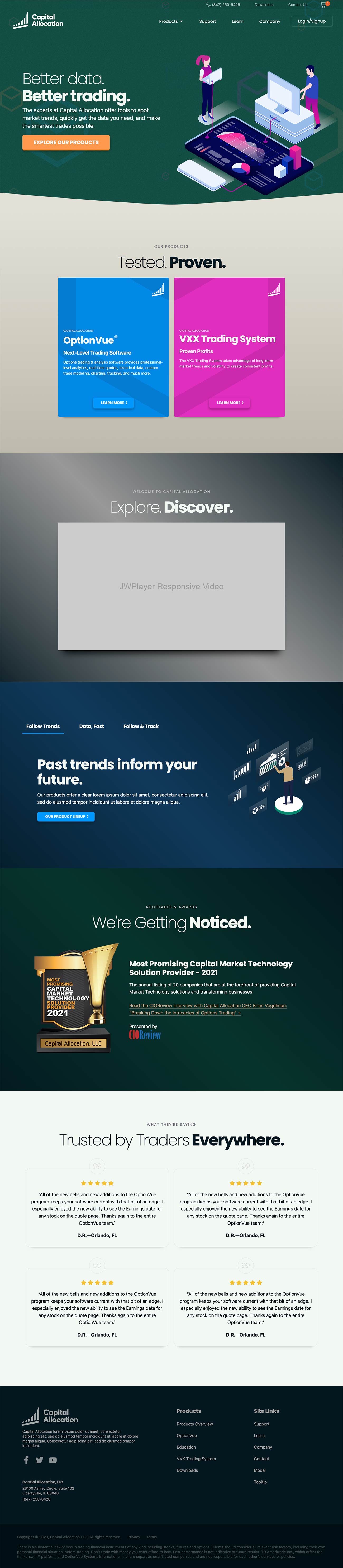 Captial Allocation homepage