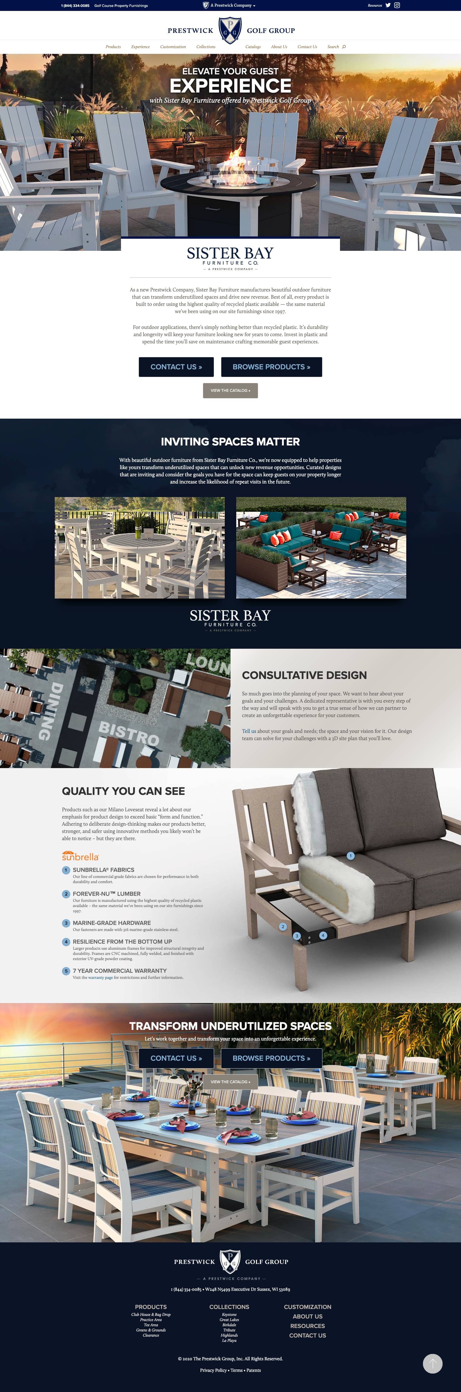 Click the close button or hit Esc key to close this Prestwick Golf Group Furniture Page